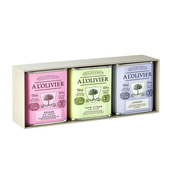 Coffret cadeau « 3 huiles d'olive »